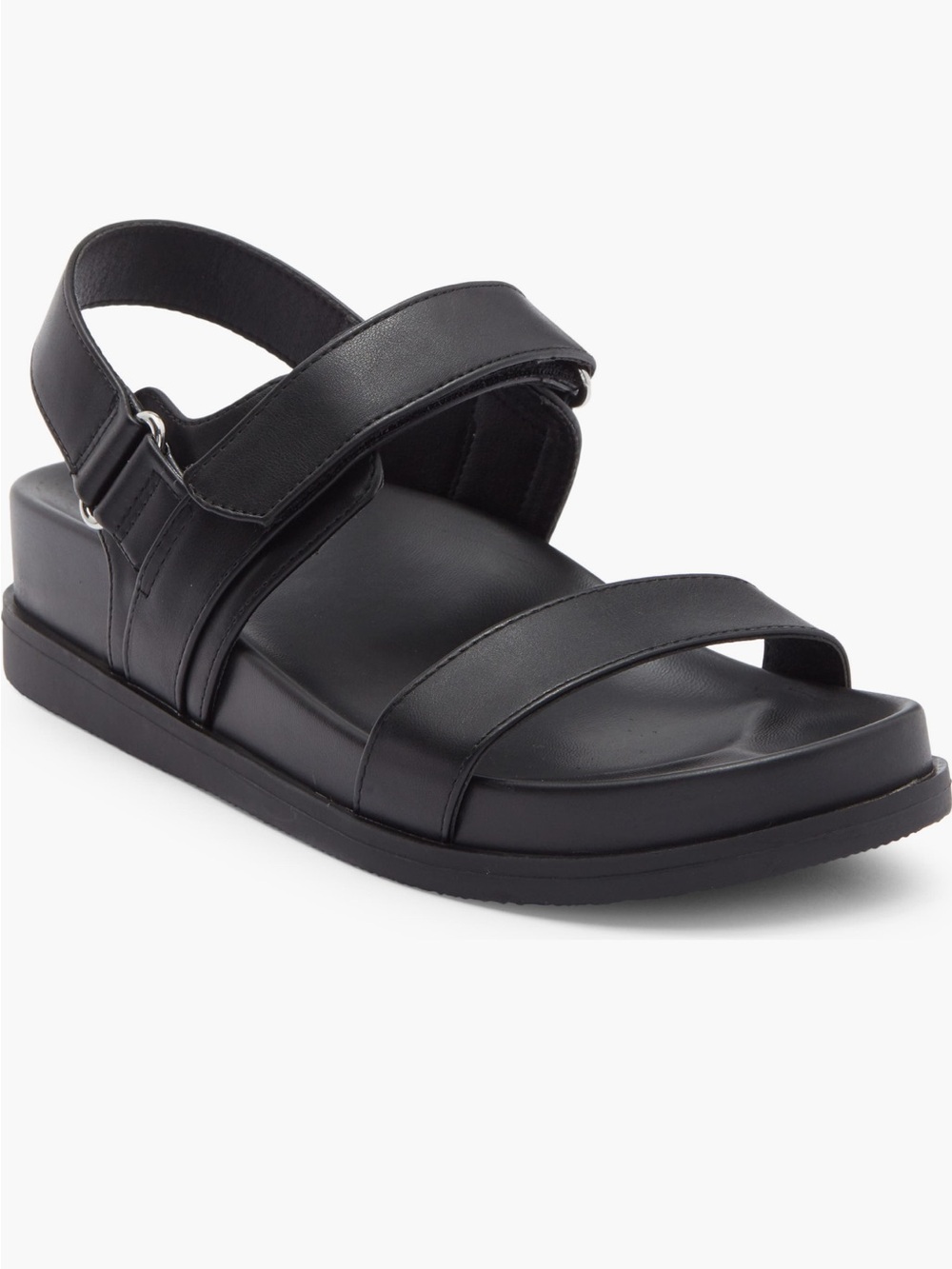 Dolce Vita  Argyle Black Women's Strappy Sandals with Adjustable
